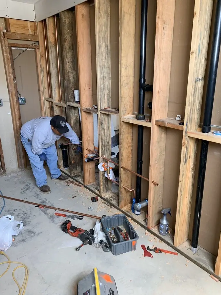 Commercial rough-in plumbing for Gas Line Repair in Vorea